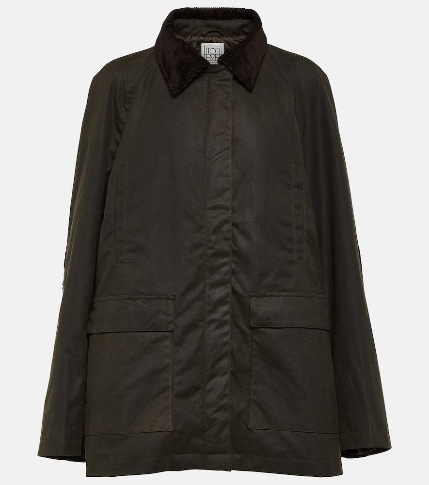 toteme country coated cotton jacket