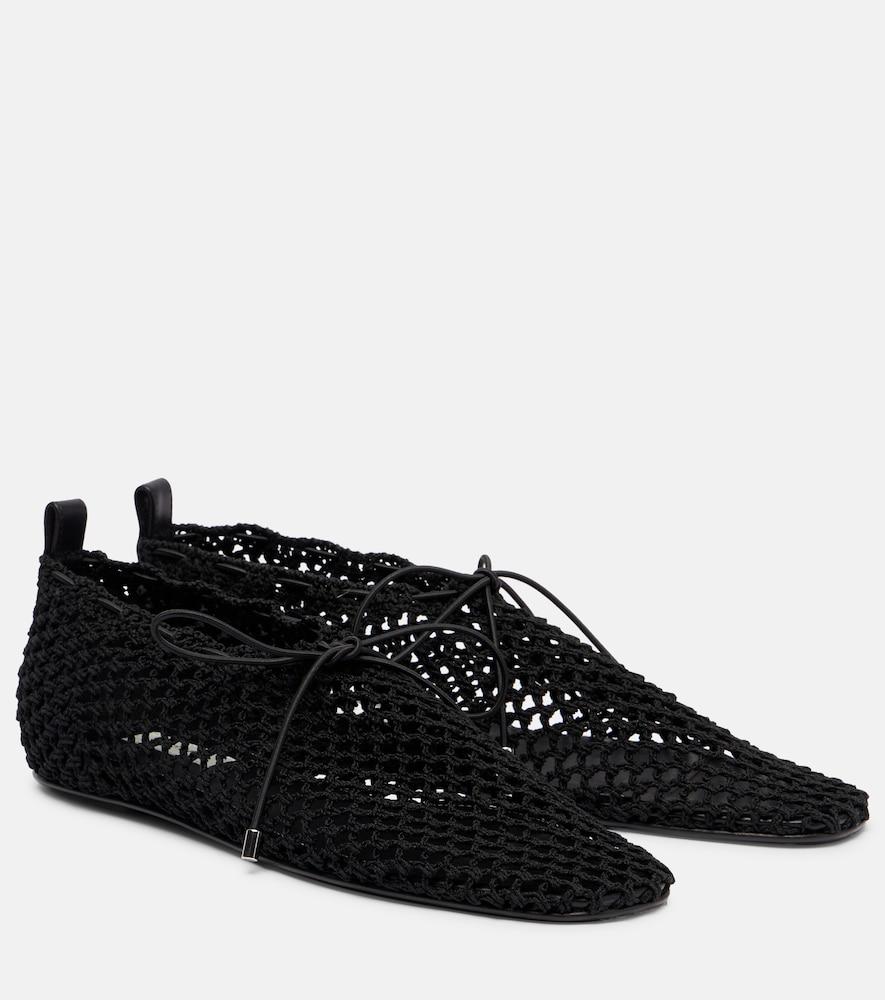 toteme crochet flats