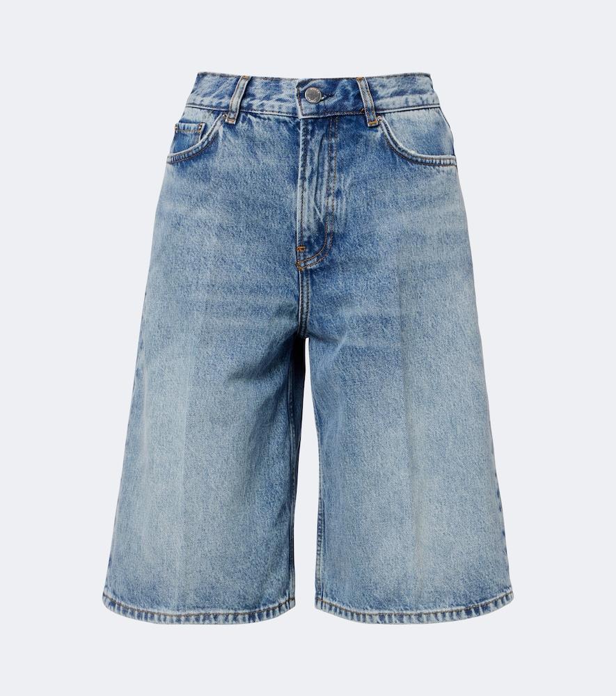 toteme denim bermuda shorts