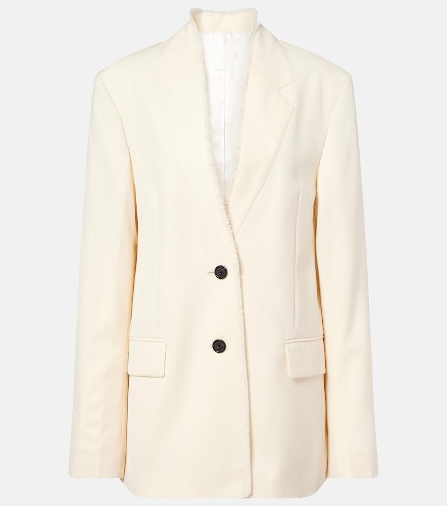 toteme distressed wool blazer