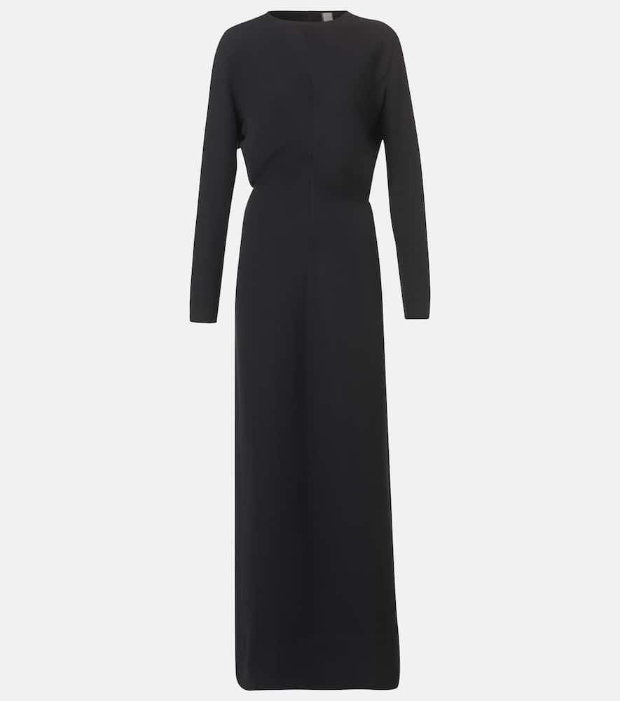 toteme draped cady maxi dress