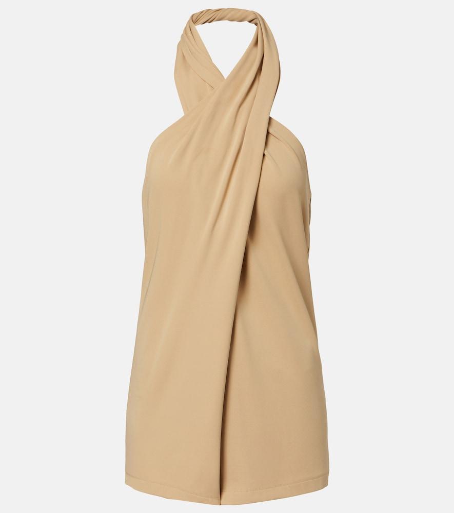 toteme halterneck jersey top