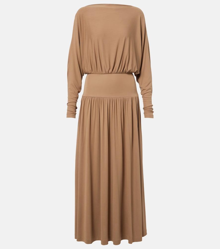 toteme jersey midi dress