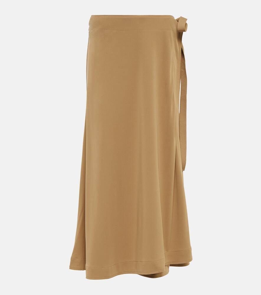 toteme jersey wrap skirt
