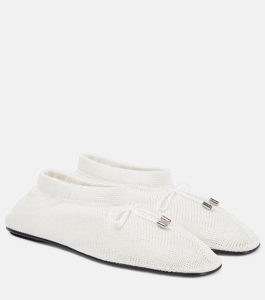 toteme knit ballet flats