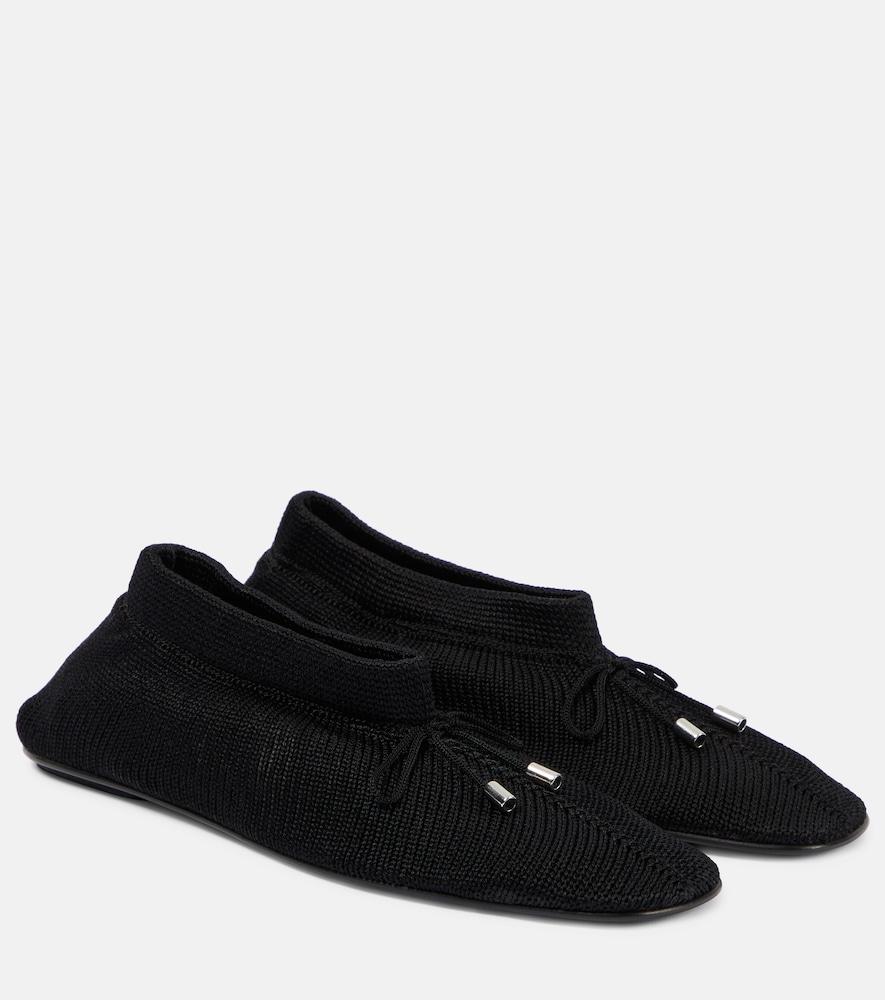 toteme knit ballet flats