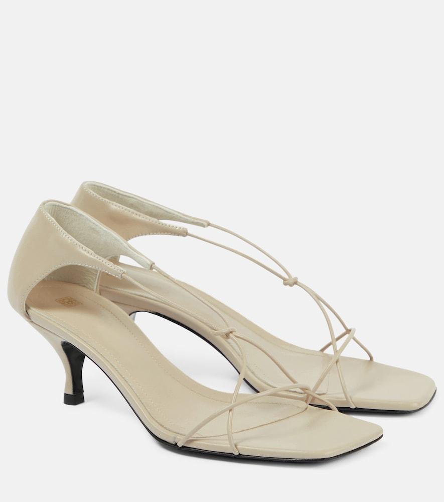 toteme knot leather sandals