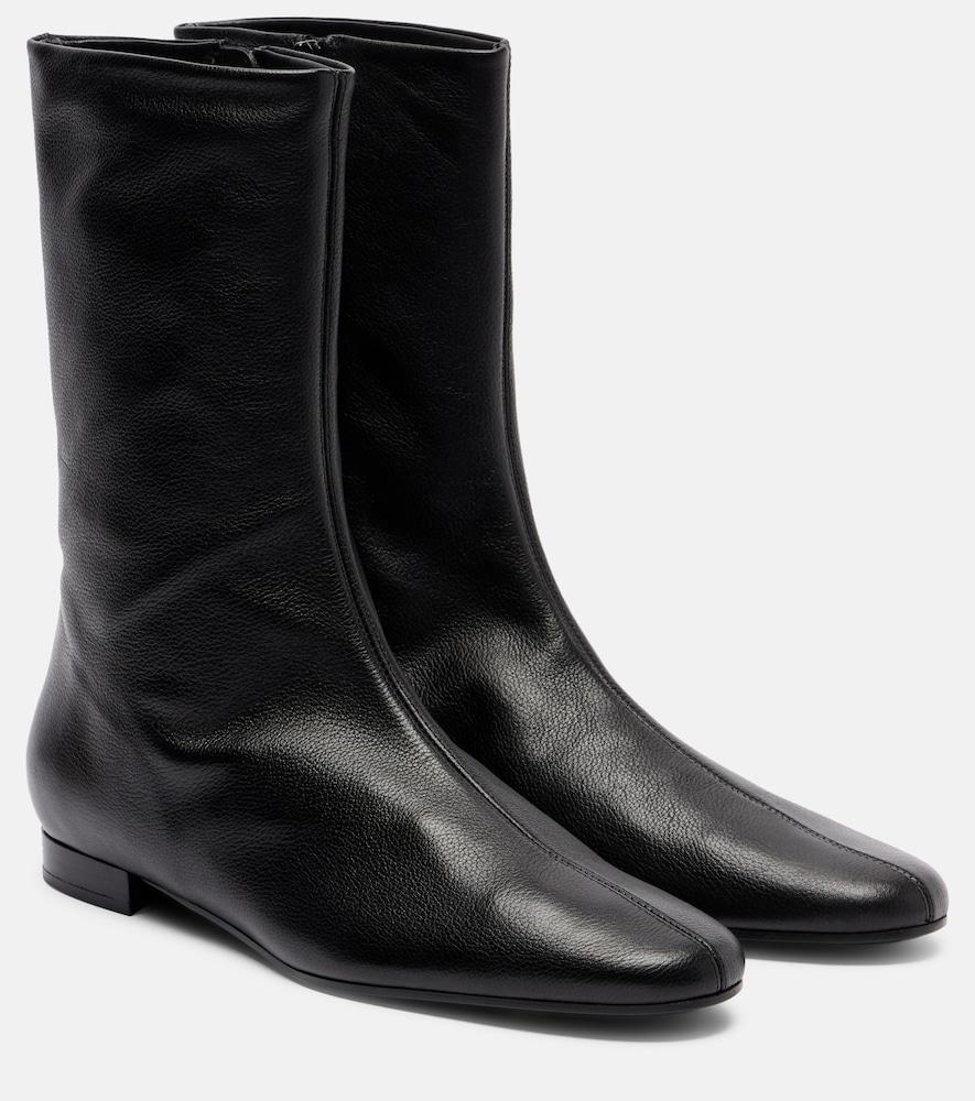 toteme leather ankle boots