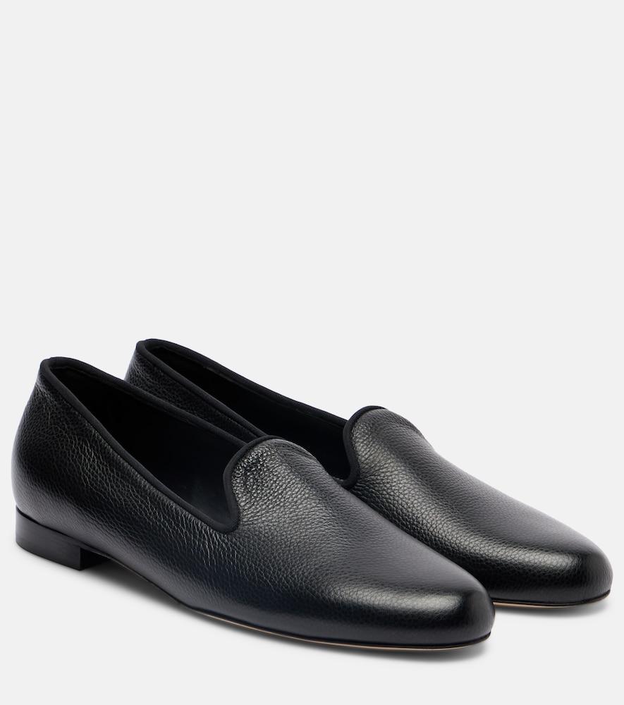 toteme leather loafers