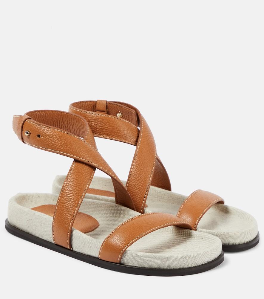toteme leather sandals
