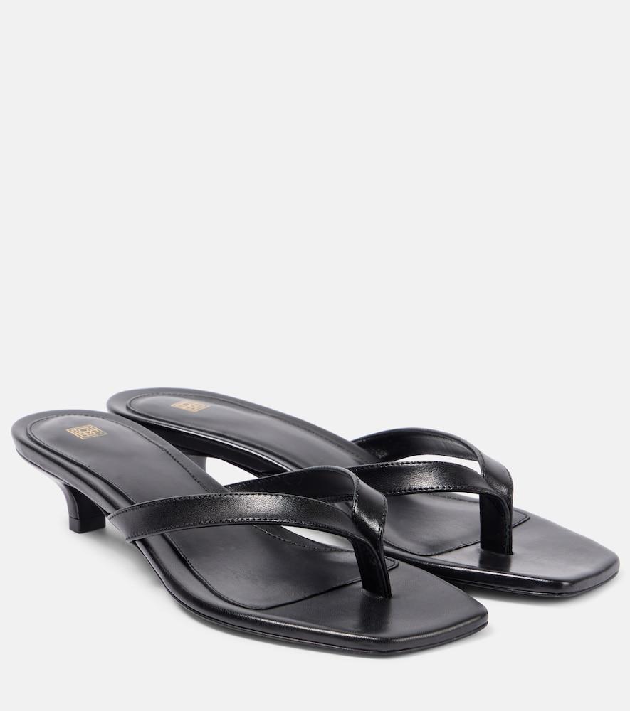 toteme leather thong sandals