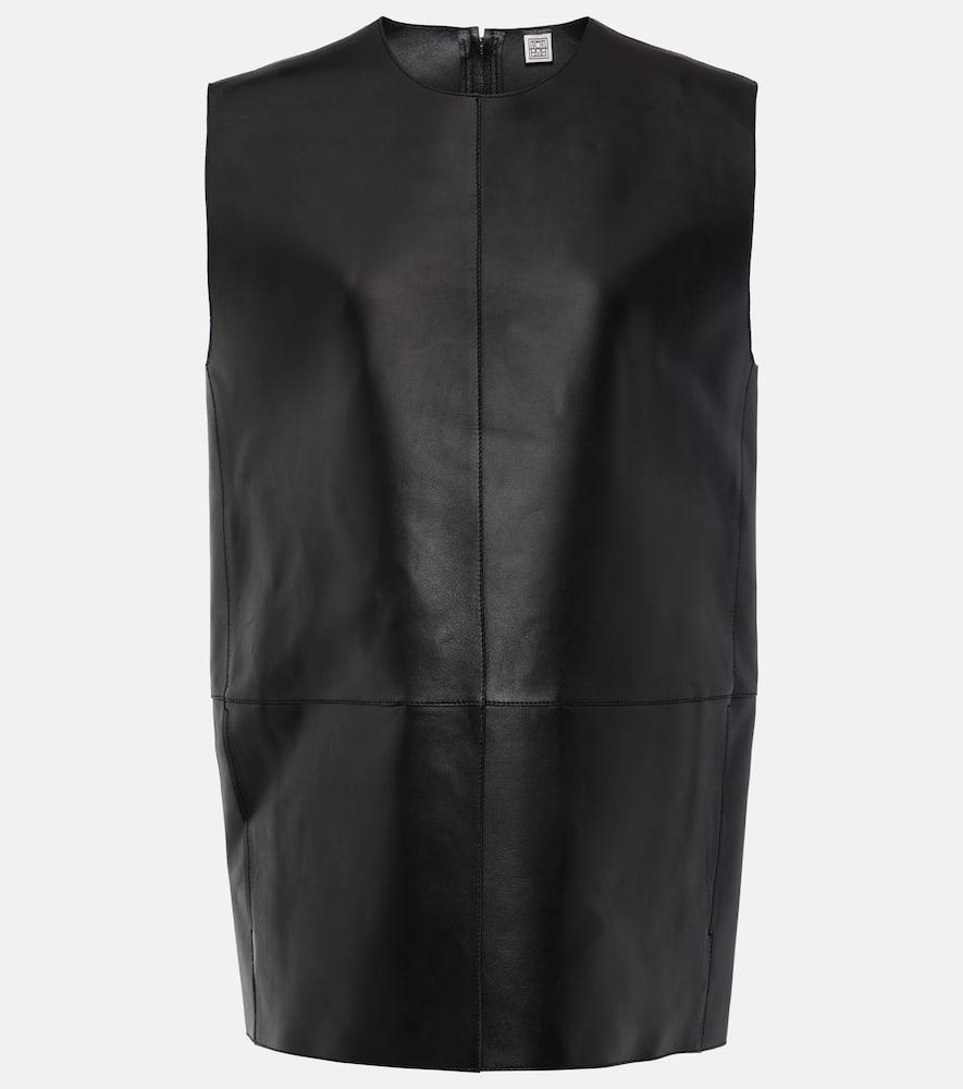 toteme leather top