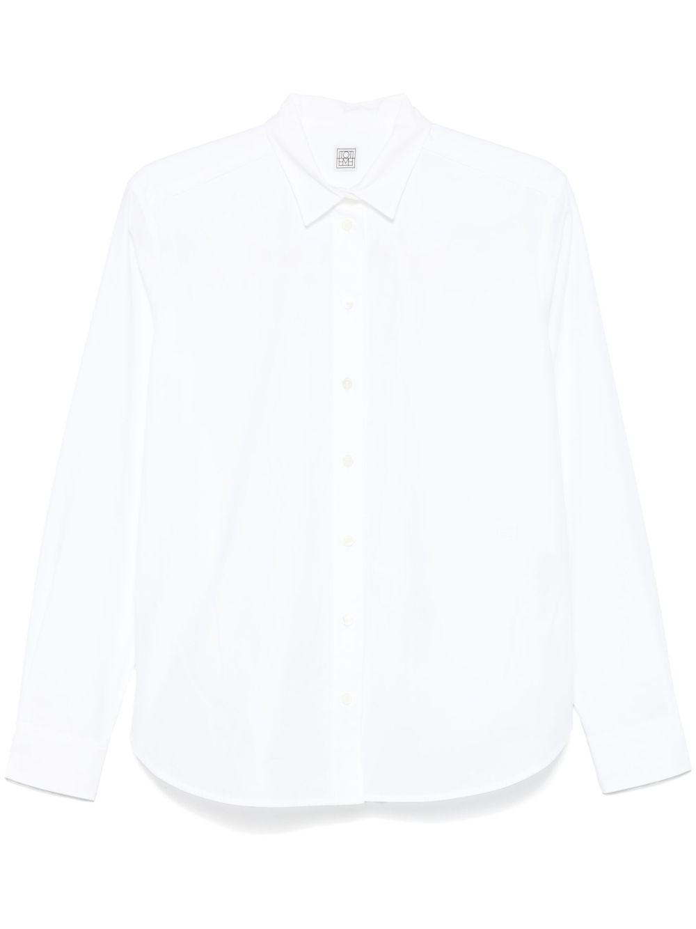toteme main shirts white organic cotton - women