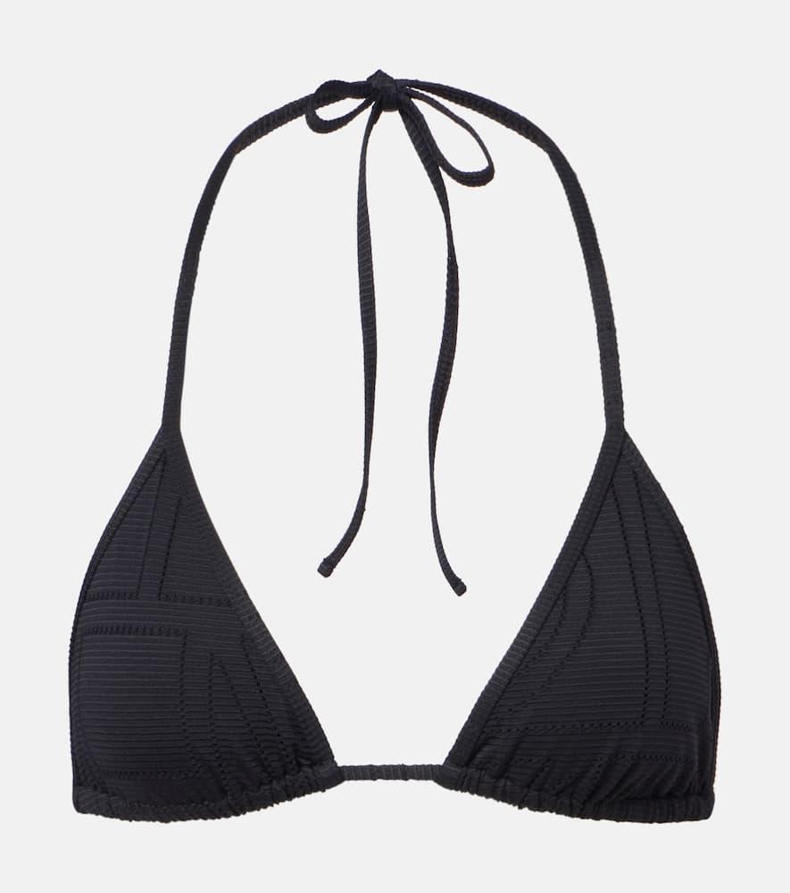 toteme monogram pointelle bikini top
