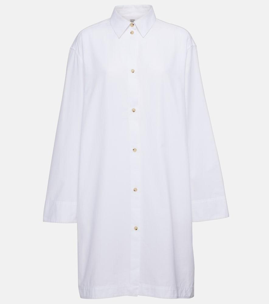 toteme oversized cotton shirt dress