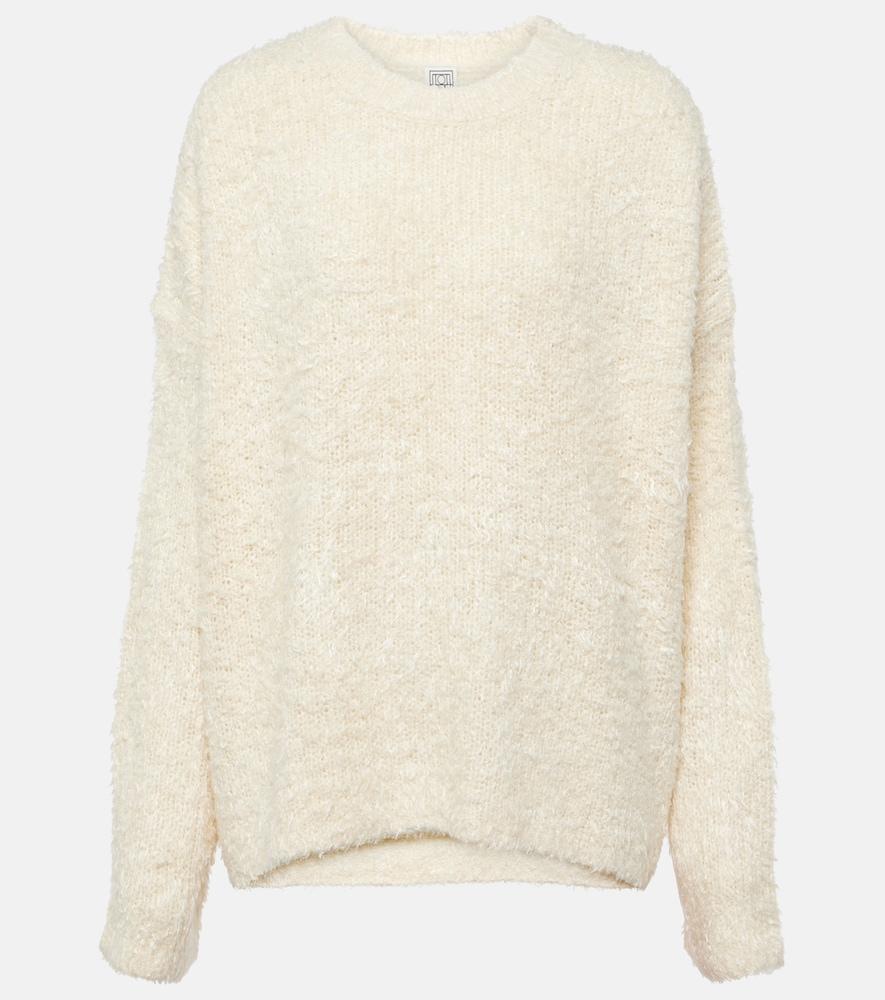 toteme oversized silk sweater