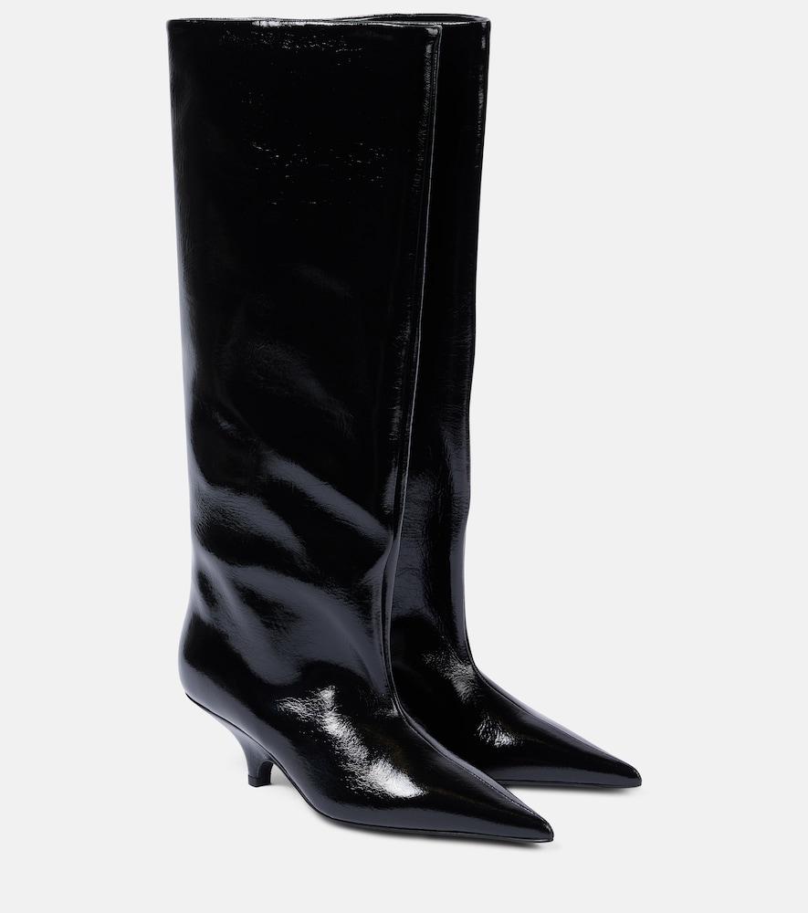 toteme patent leather knee
