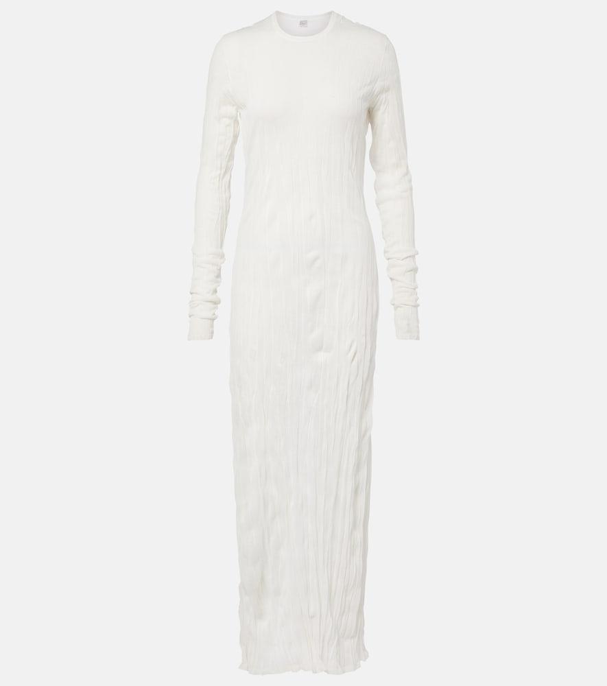 toteme pleated maxi dress