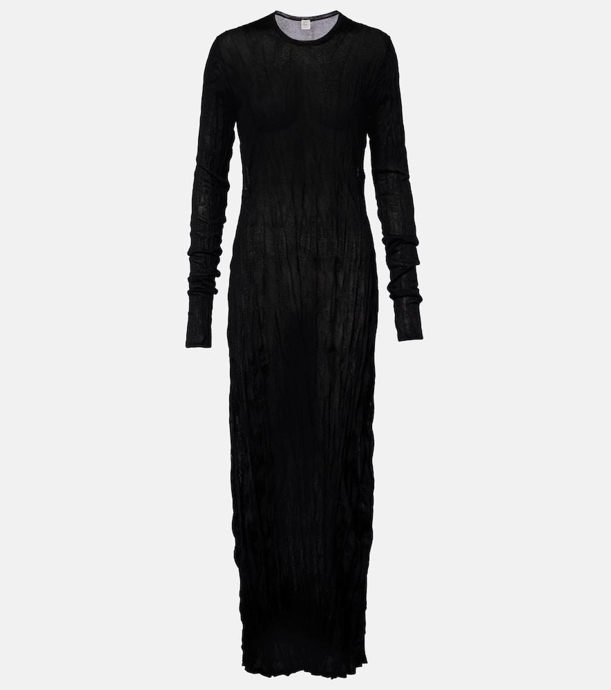 toteme pleated maxi dress