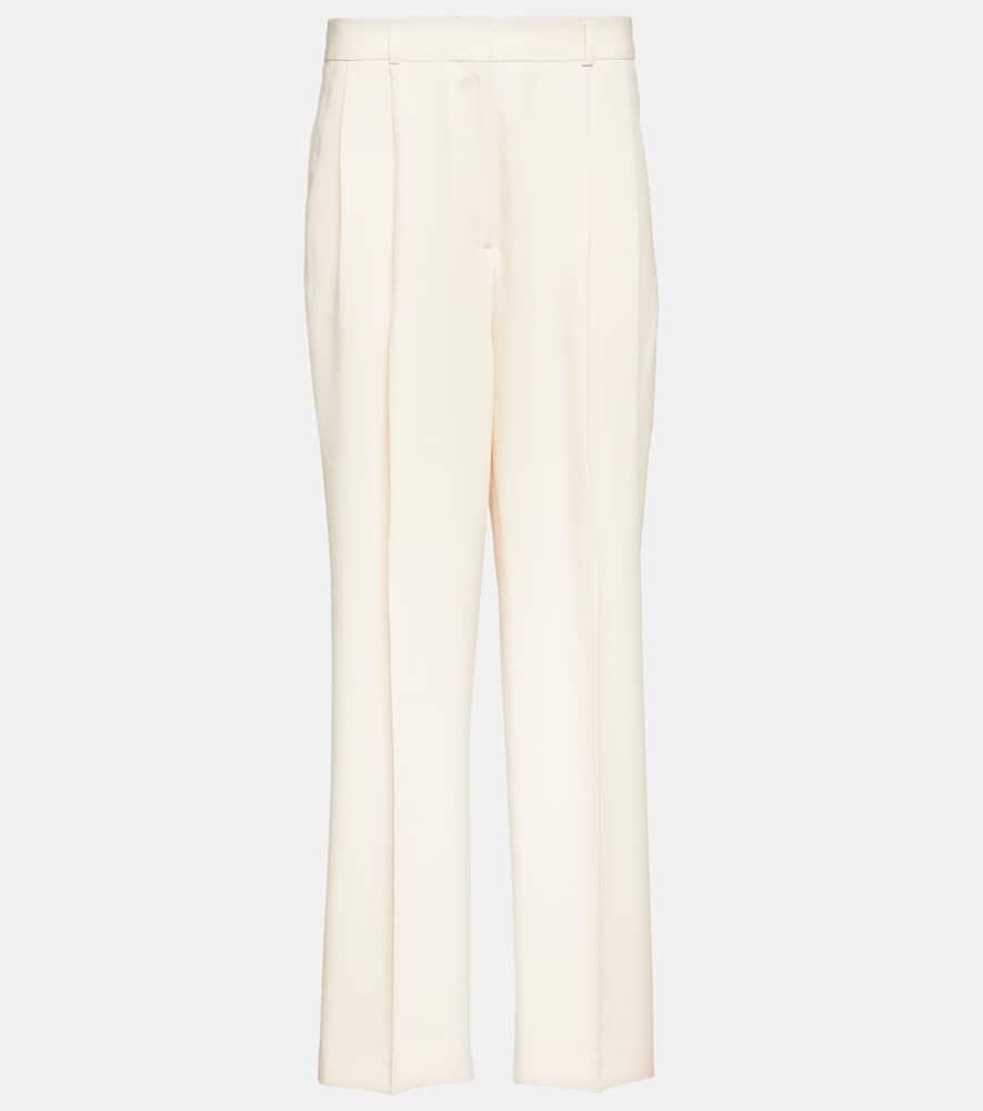 toteme pleated straight pants
