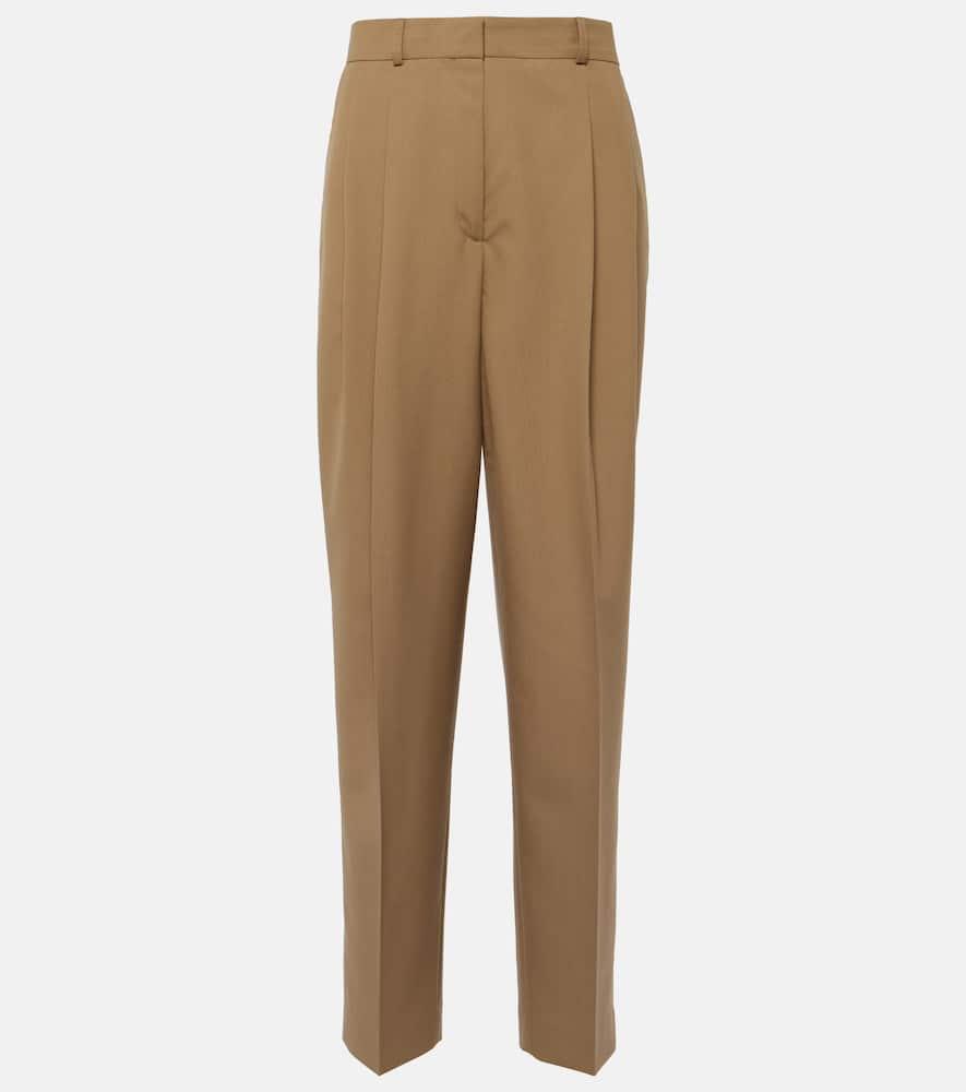 toteme pleated straight pants