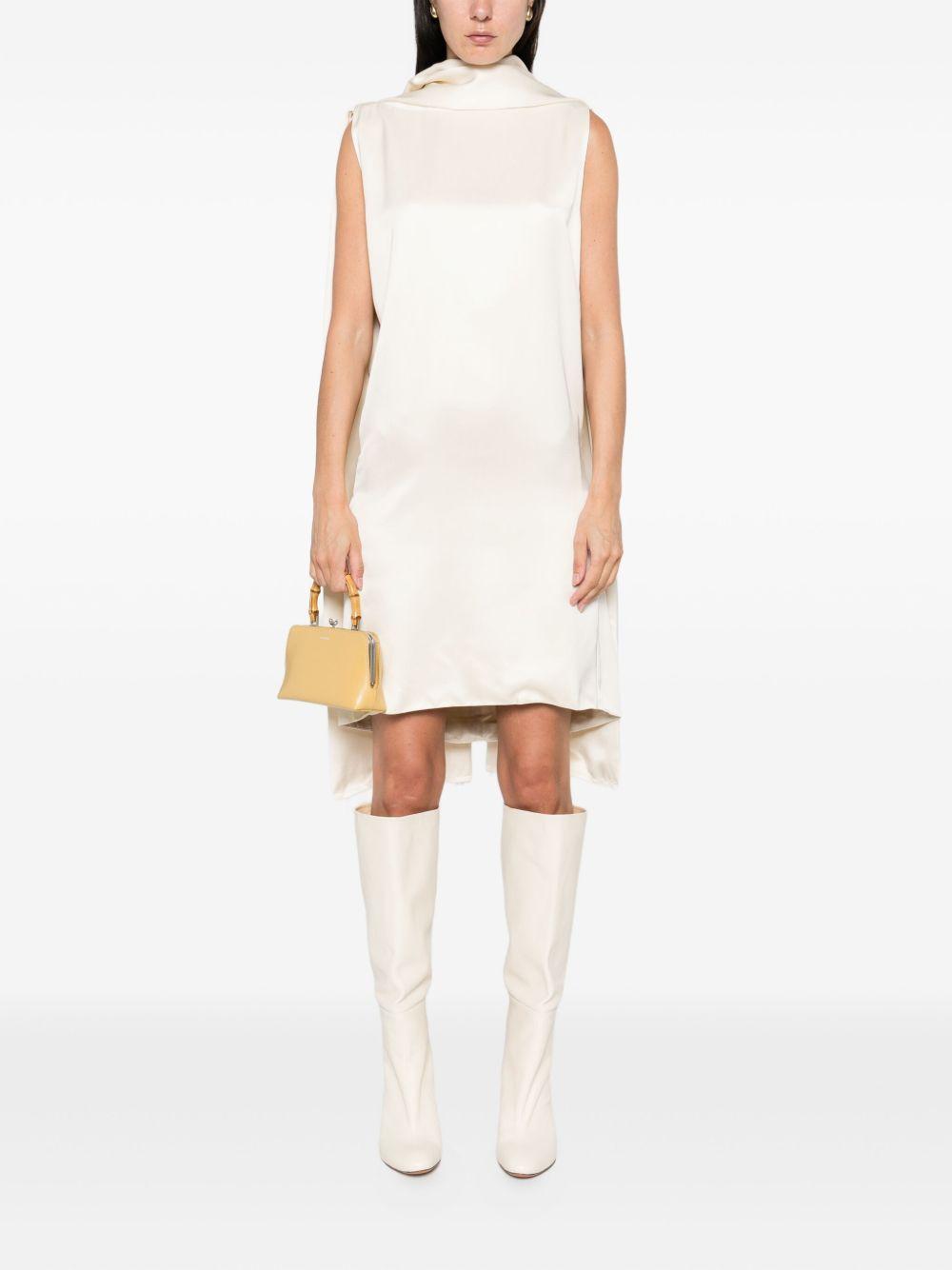 toteme pre dresses beige viscose - women