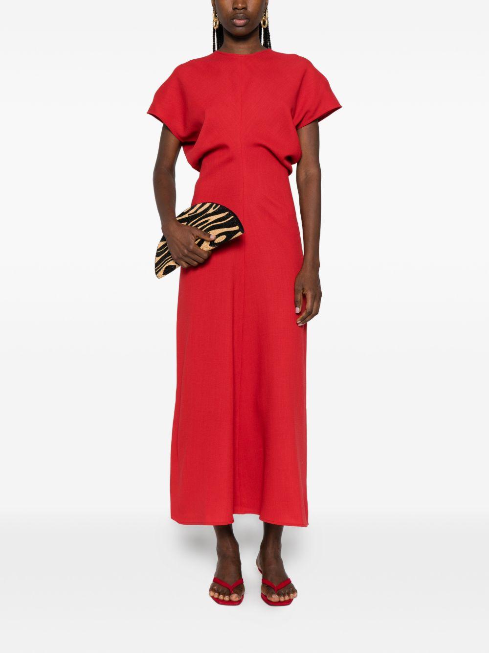 toteme pre dresses red wool - women