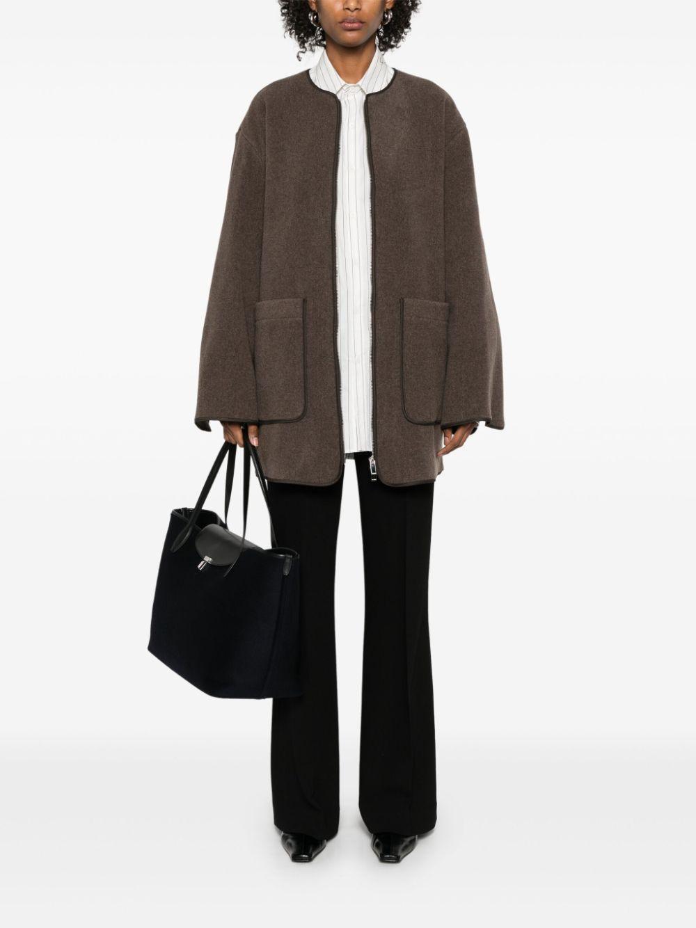 toteme pre jackets grey wool polyamide - women