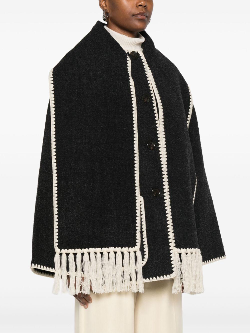 toteme pre jackets grey wool polyester - women