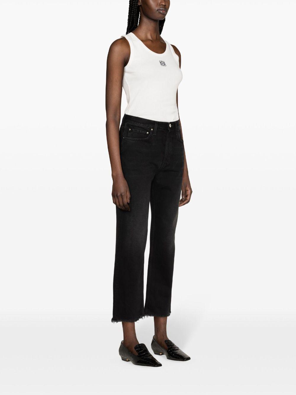 toteme pre jeans black cotton - women