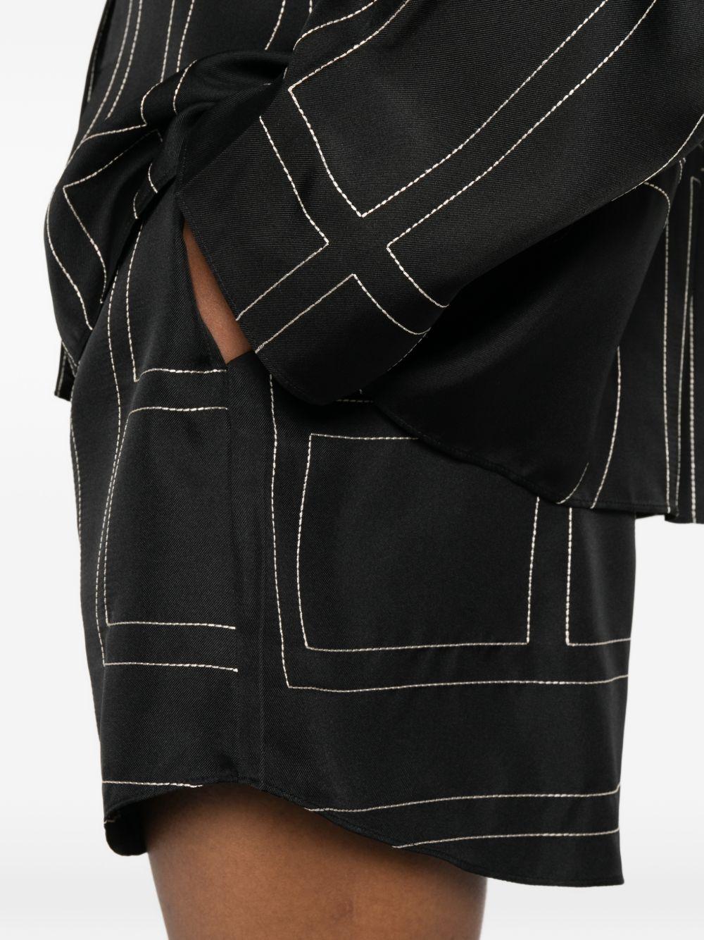 toteme pre shorts black - women