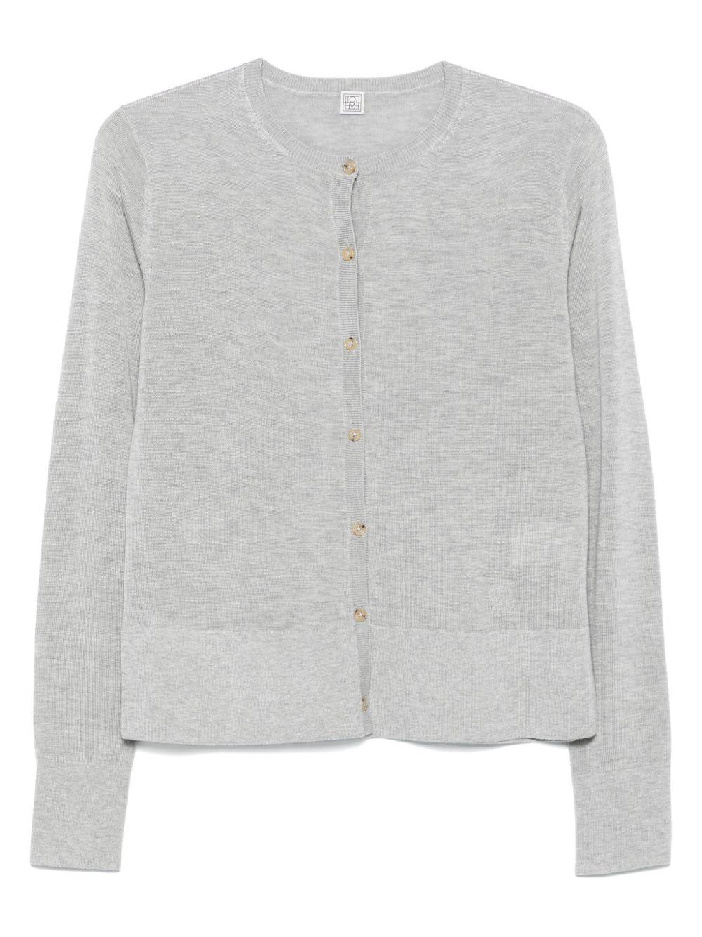 toteme pre sweaters grey lyocell - women