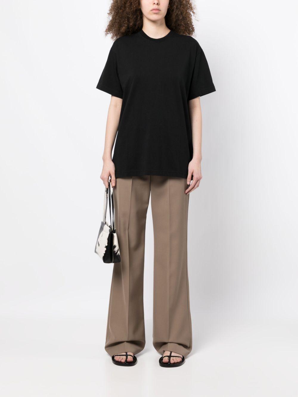 toteme pre t-shirts and polos black organic cotton - women