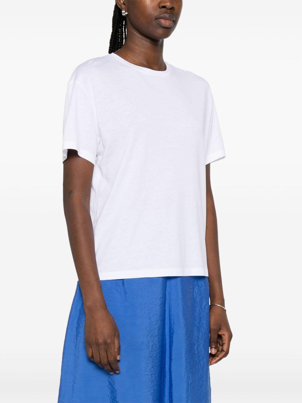 toteme pre t-shirts and polos white lyocell - women