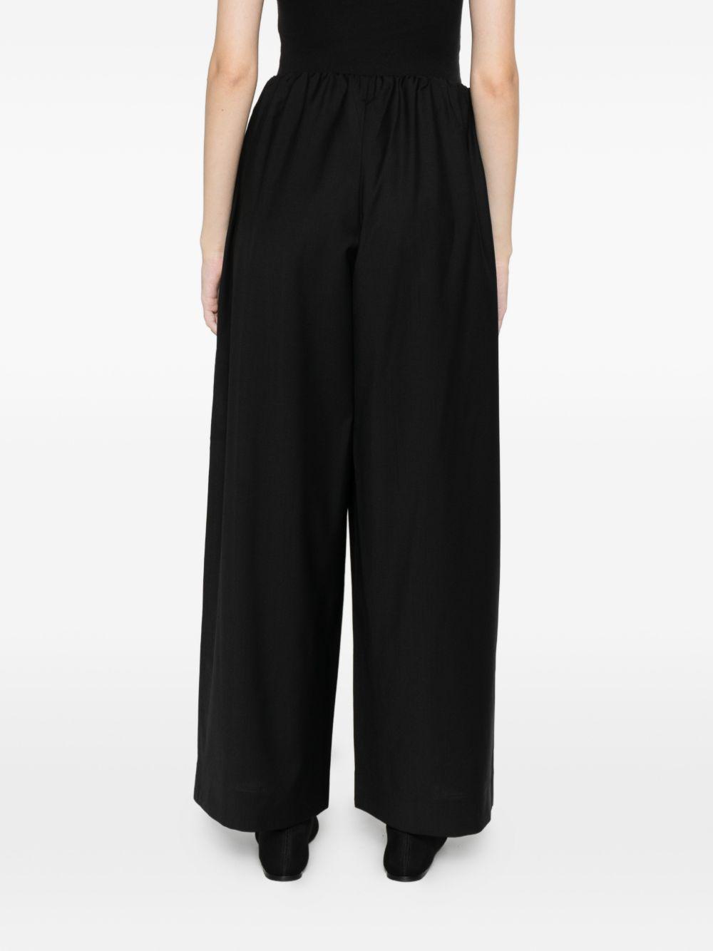 toteme pre trousers black wool - women
