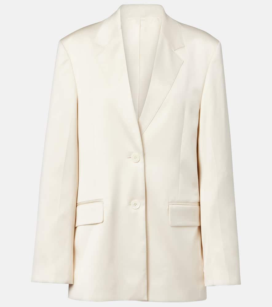 toteme satin blazer