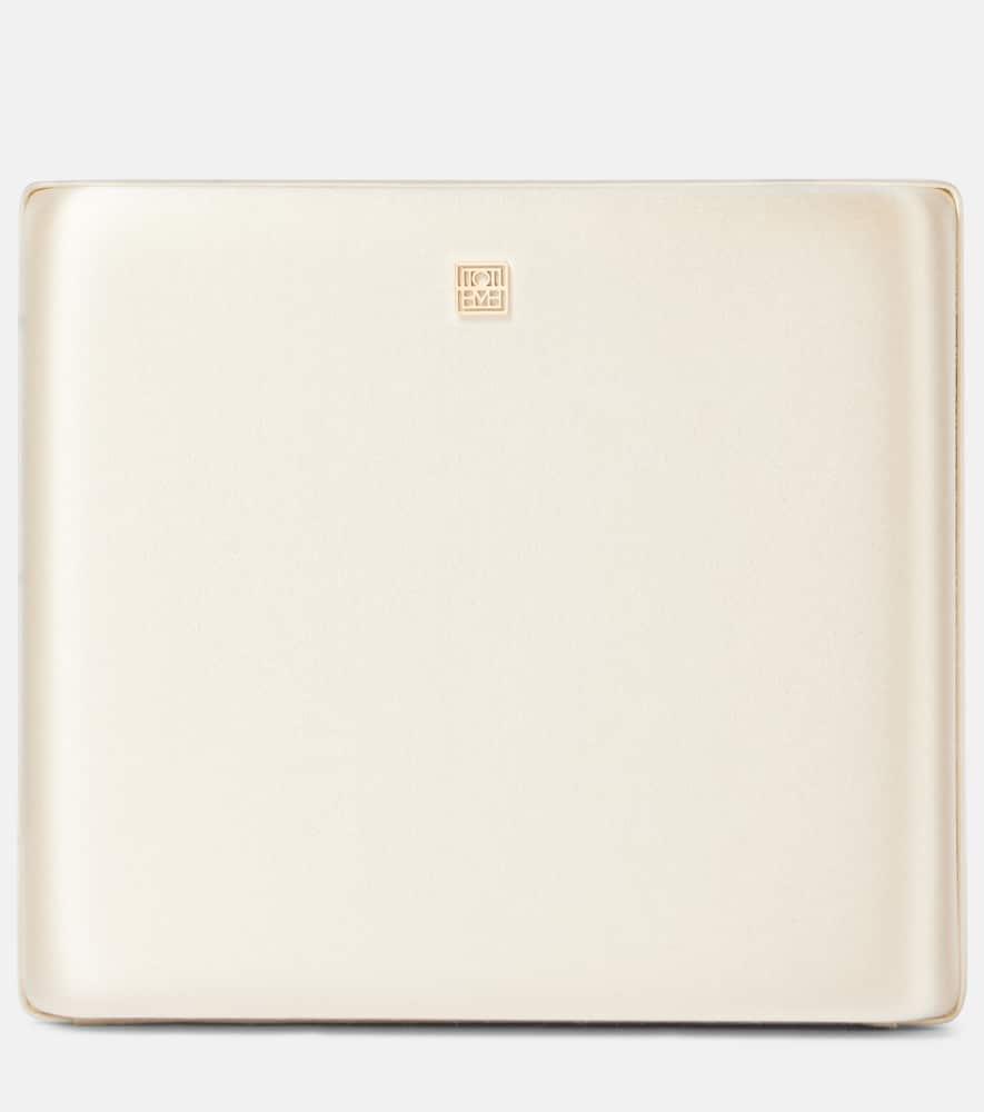 toteme satin box clutch