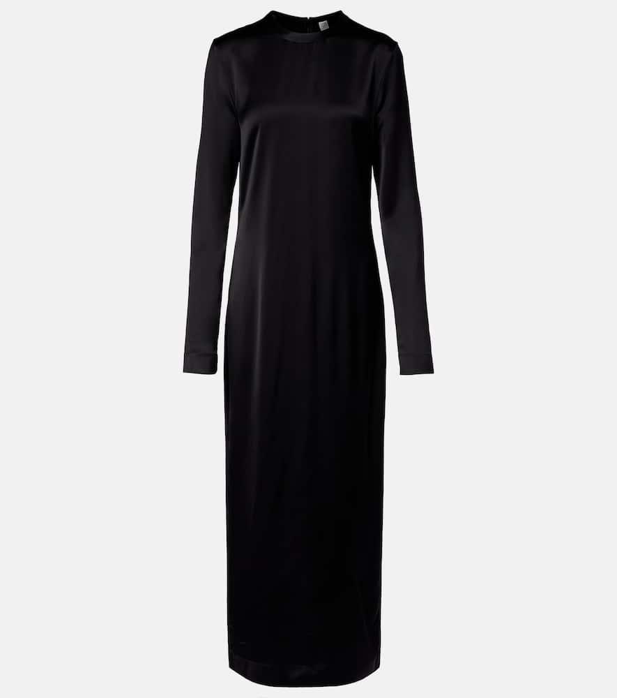 toteme satin maxi dress