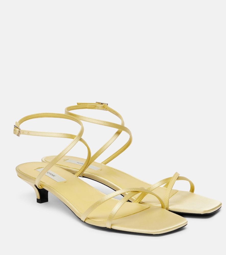toteme satin sandals
