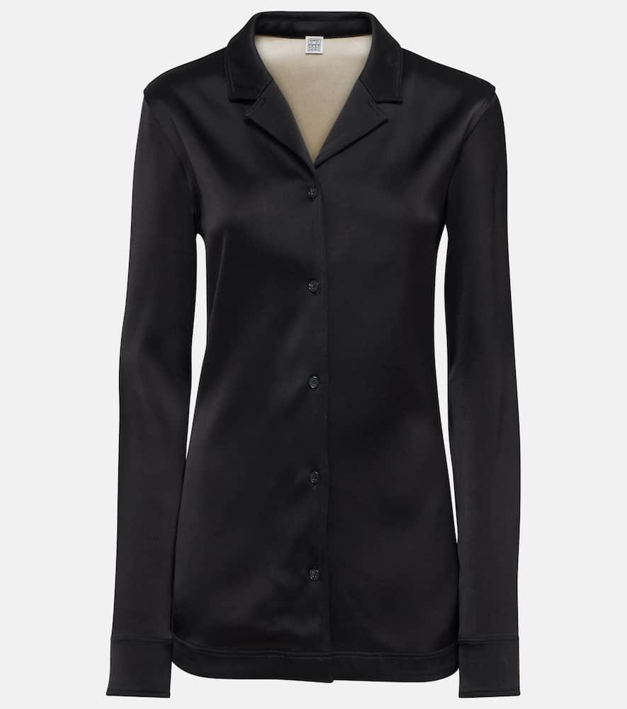 toteme satin shirt