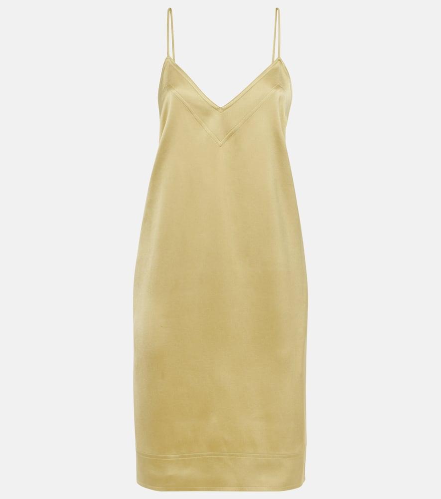 toteme satin slip dress