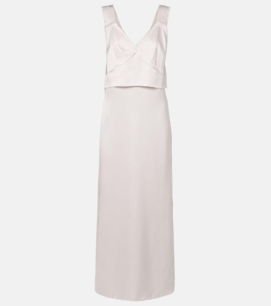 toteme satin slip dress