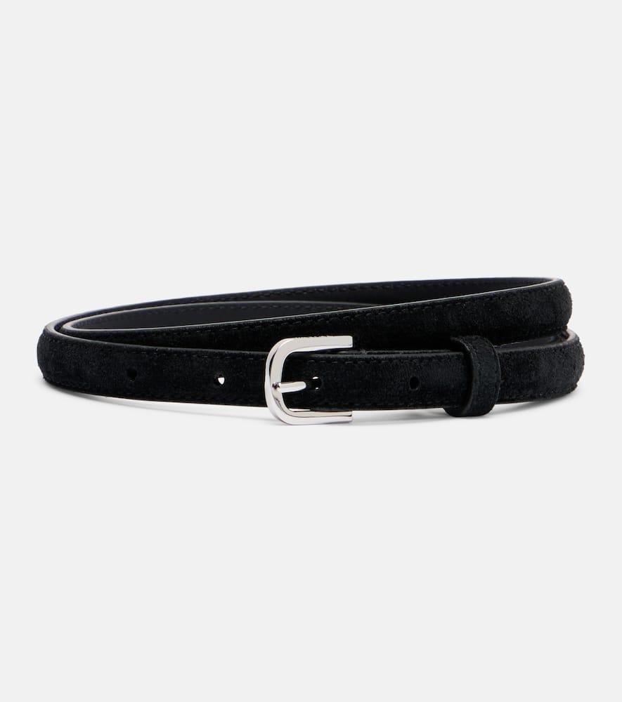 toteme slim suede belt