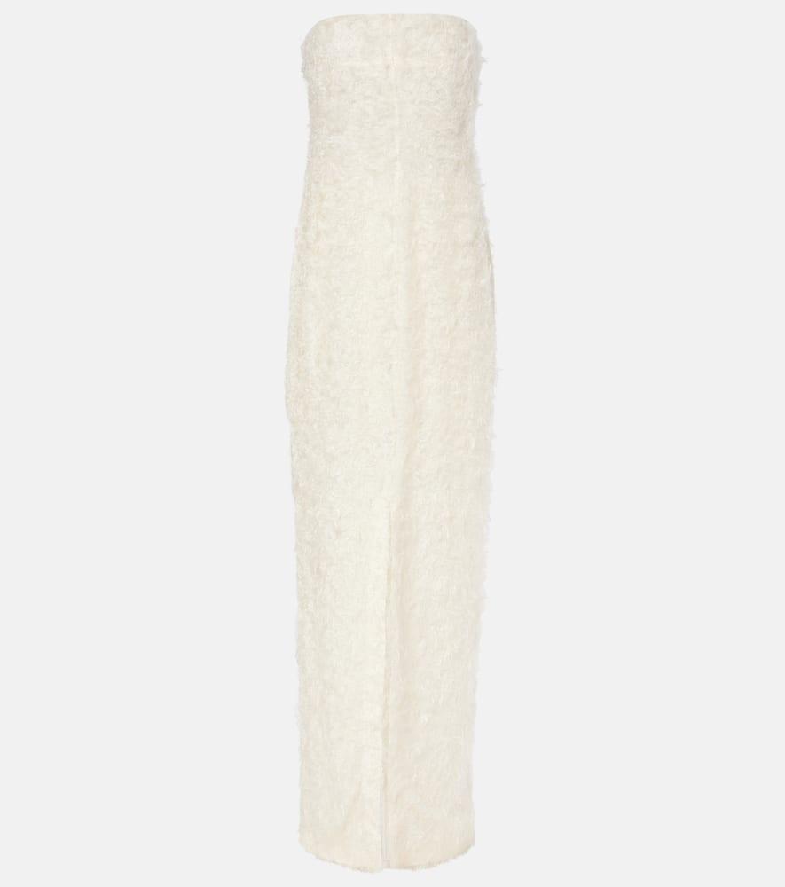 toteme strapless fil coupé maxi dress