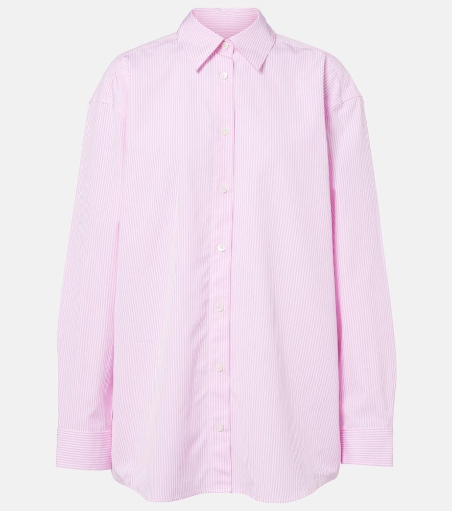 toteme striped cotton poplin shirt