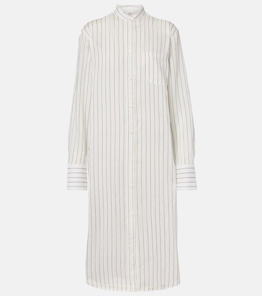 toteme striped shirt dress