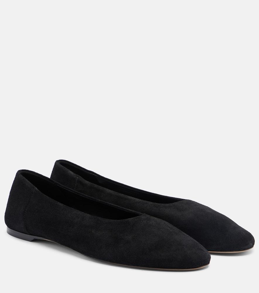 toteme suede ballet flats