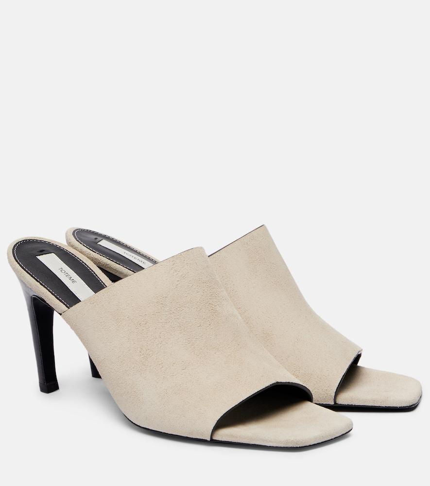 toteme suede mules
