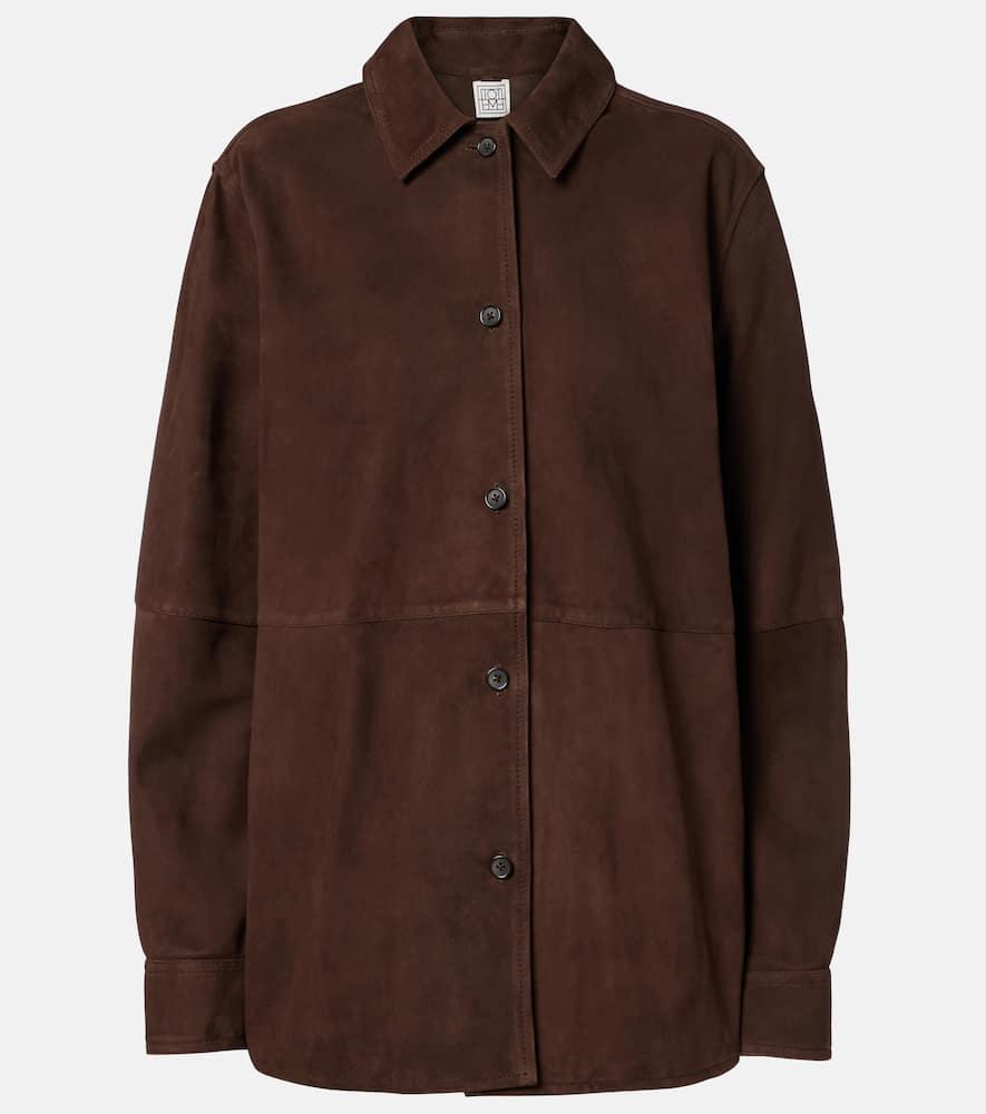 toteme suede overshirt