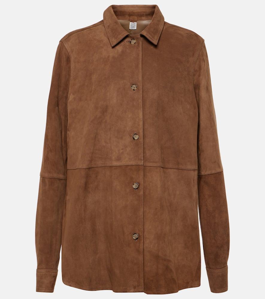 toteme suede shirt